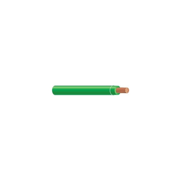 Southwire THHN; THWN-2 Building Wire, Copper, 8 AWG, 1C, Green, Stranded, 1 ft 20492505 - main